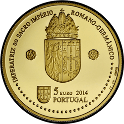реверс 5€ 2014 "Leonor de Portugal"