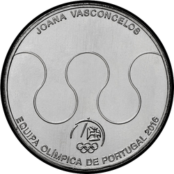 аверс 2½ евро 2015 "Сборная Португалии на Олимпийских играх 2016"