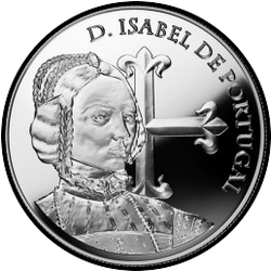 аверс 5€ 2015 "D. Isabel du Portugal"