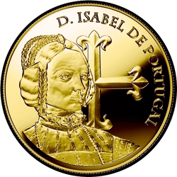 аверс 5€ 2015 "D. Isabel du Portugal"