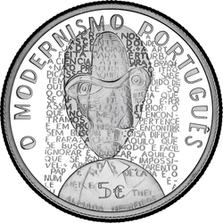 аверс 5 евро 2016 "Модернизм"