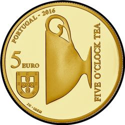 реверс 5€ 2016 "Кацярына Браганца"