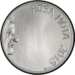 аверс 7½€ 2018 "Роза Мота"