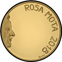 аверс 7½€ 2018 "Роза Мота"