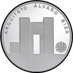 аверс 7½€ 2017 "Architect Álvaro Siza"