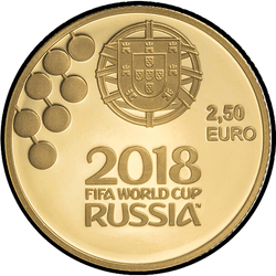 реверс 2½ euro 2018 "FIFA World Cup Russia 2018"