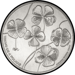 аверс 5€ 2018 "El trébol de cuatro hojas"