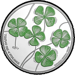 аверс 5€ 2018 "The Four Leaf Clover"