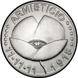 аверс 5€ 2018 "100 años del armisticio"