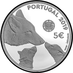 реверс 5€ 2019 "Der iberische Wolf"