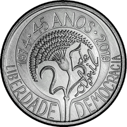 аверс 5€ 2019 "45 ° anniversario della rivoluzione dei garofani"