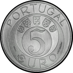 реверс 5€ 2019 "45 ° anniversario della rivoluzione dei garofani"