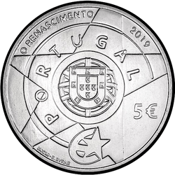 реверс 5€ 2019 "Il Rinascimento"