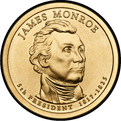 аверс 1$ (buck) 2008 "James Monroe"