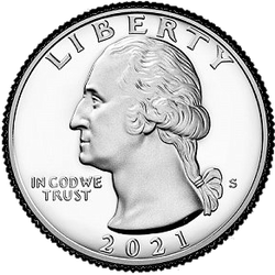 аверс 25¢ (quarter) 2021 "USA - Quarter / 2021- Silver"