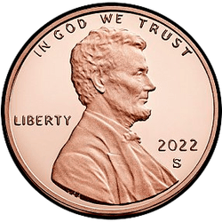 аверс 1¢ (penny) 2022 "D"