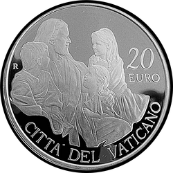 реверс 20 евро 2015 "Понтификат Папы Римского Франциска"