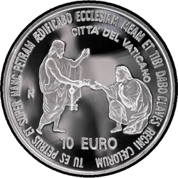 аверс 10€ 2003 "25 Jahre Pontifikat von Papst Johannes Paul II"