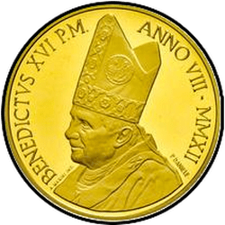 реверс 50 евро 2012 "Десятилетие Ватиканского евро"