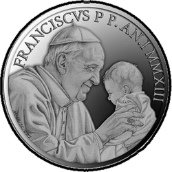реверс 5€ 2013 "Pontifikat von Papst Franziskus"