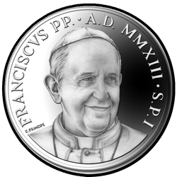 реверс 10 евро 2013 "Понтификат Папы Римского Франциска"