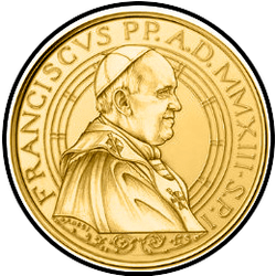 реверс 50 евро 2013 "Понтификат Папы Римского Франциска"