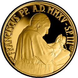 реверс 50€ 2015 "Pontificio Santuario della Beata Vergine del Rosario di Pompei"