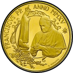 реверс 50 евро 2015 "Pope Franciscus"