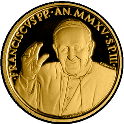 реверс 20€ 2015 "Päpstliches Heiligtum der Heiligen Jungfrau vom Rosenkranz von Pompeji"
