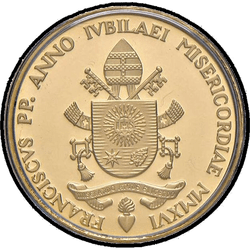 реверс 20€ 2016 "Päpstliches Heiligtum des Heiligen Hauses von Loreto"