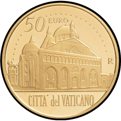 аверс 50€ 2017 "Päpstliche Basilika des Heiligen Antonius von Padua"