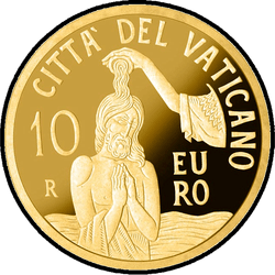 аверс 10€ 2018 "Battesimo"
