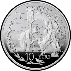 аверс 10 евро 2019 "52-й Всемирный день мира"