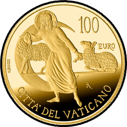 аверс 100€ 2019 "Constituciones Apostólicas del Concilio Vaticano II"