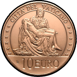 аверс 10€ 2020 "The Pietà"