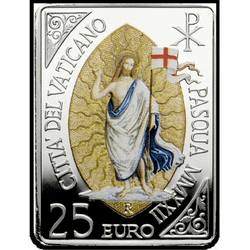 аверс 25€ 2022 "Easter of Resurrection"