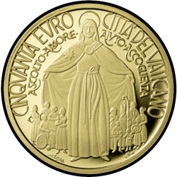 аверс 50€ 2022 "Notre Dame de la Miséricorde"