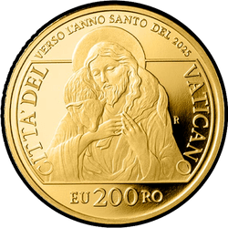 аверс 200 euro 2022 "Towards the Holy Year 2025"