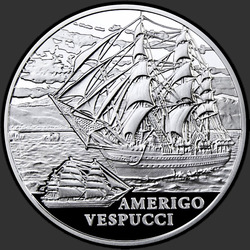 реверс 20 rublos 2010 "Америго Веспуччи (Amerigo Vespucci)"