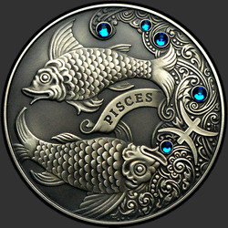 реверс 20 рублеј 2013 "Рыбы (Pisces)"