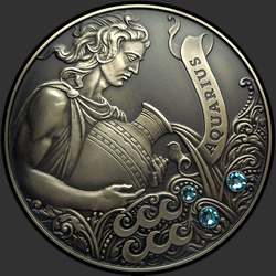 реверс 20 ruble 2013 "Водолей (Aquarius)"