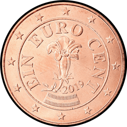 аверс 1 cent (€) 2019 ""