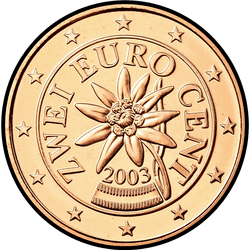 аверс 2 цента (€) 2003 ""