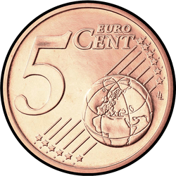 реверс 5 центів (€) 2002 ""
