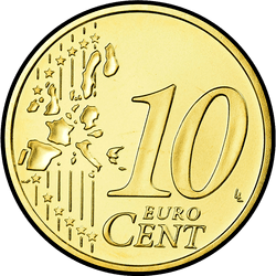реверс 10 центів (€) 2004 ""