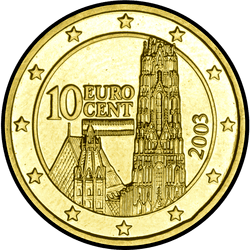 аверс 10 cents (€) 2003 ""