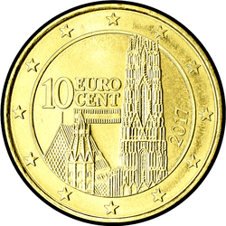 аверс 10 cents (€) 2017 ""