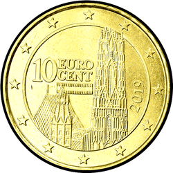 аверс 10 cents (€) 2019 ""