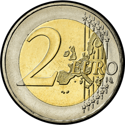 реверс 2€ 2005 "50 ° aniversario del Tratado de Estado de Austria"