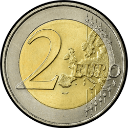 реверс 2€ 2007 "50 ° aniversario del Tratado de Roma"